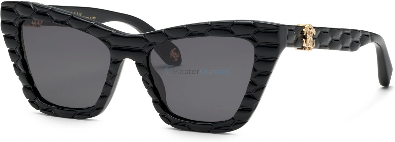   ROBERTO CAVALLI SRC091V 0700,  SHINY BLACK, SMOKE