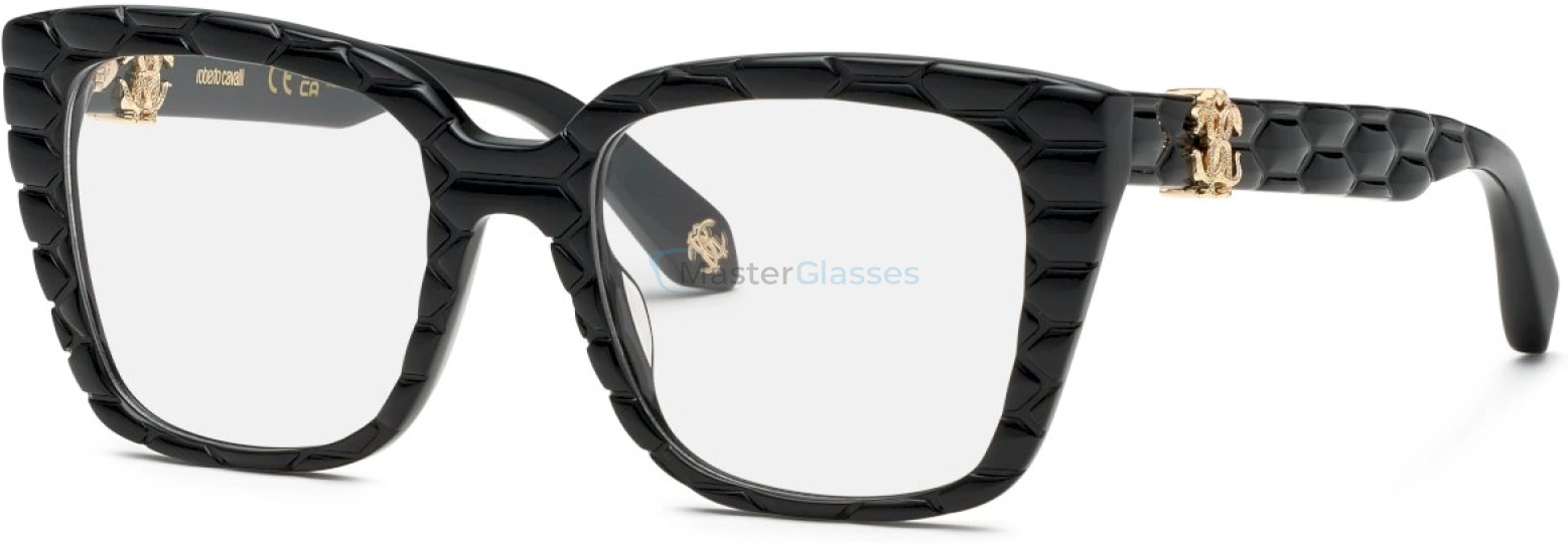  ROBERTO CAVALLI VRC106V 700Y,  SHINY BLACK, CLEAR