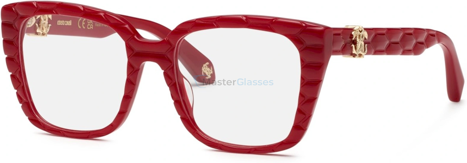  ROBERTO CAVALLI VRC106V 09EZ,  SHINY FULL RED, CLEAR