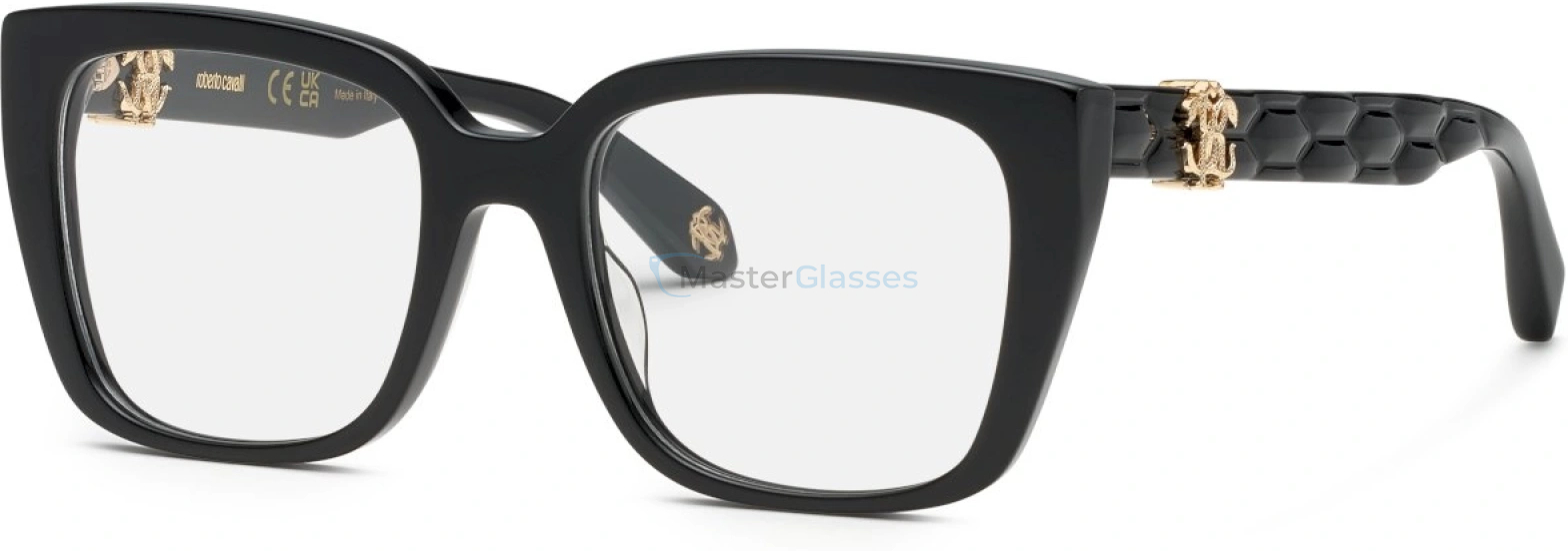 ROBERTO CAVALLI VRC106M 0700,  SHINY BLACK, CLEAR