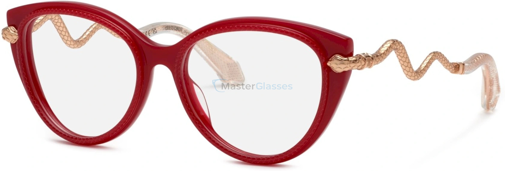  ROBERTO CAVALLI VRC105 09EZ,  SHINY FULL RED, CLEAR