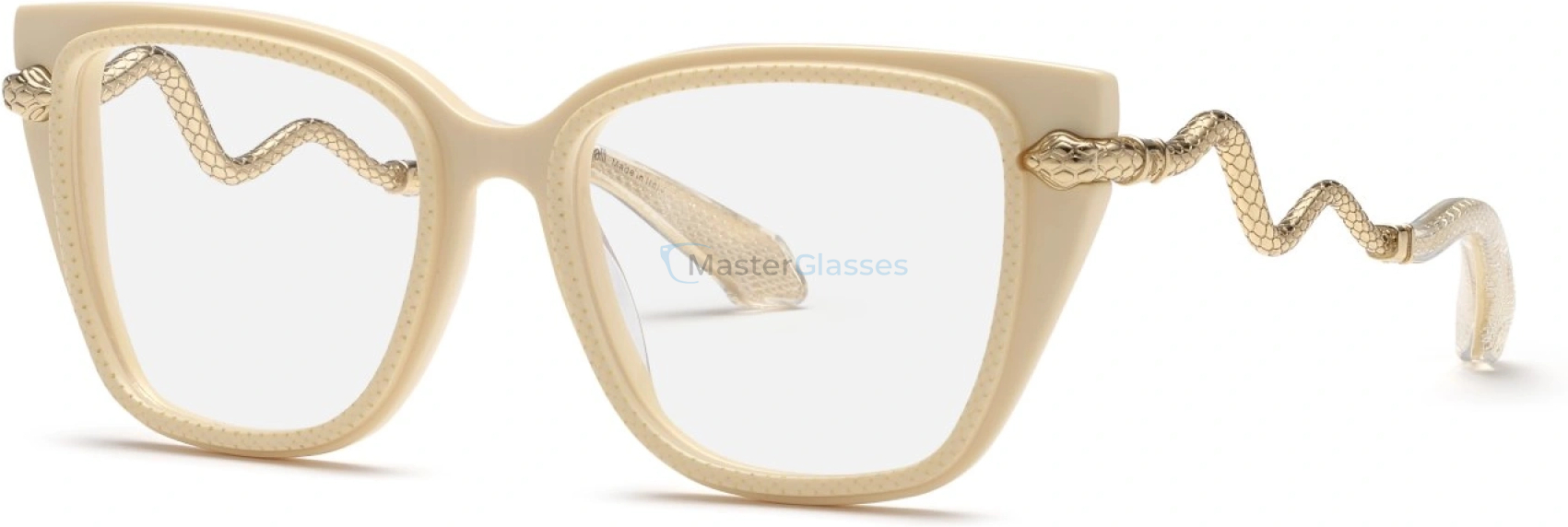  ROBERTO CAVALLI VRC104 09X7,  SHINY FULL CREAM, CLEAR