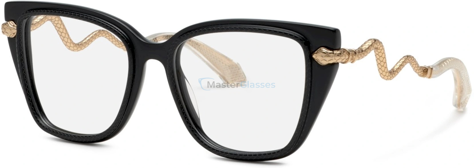  ROBERTO CAVALLI VRC104 0700,  SHINY BLACK, CLEAR