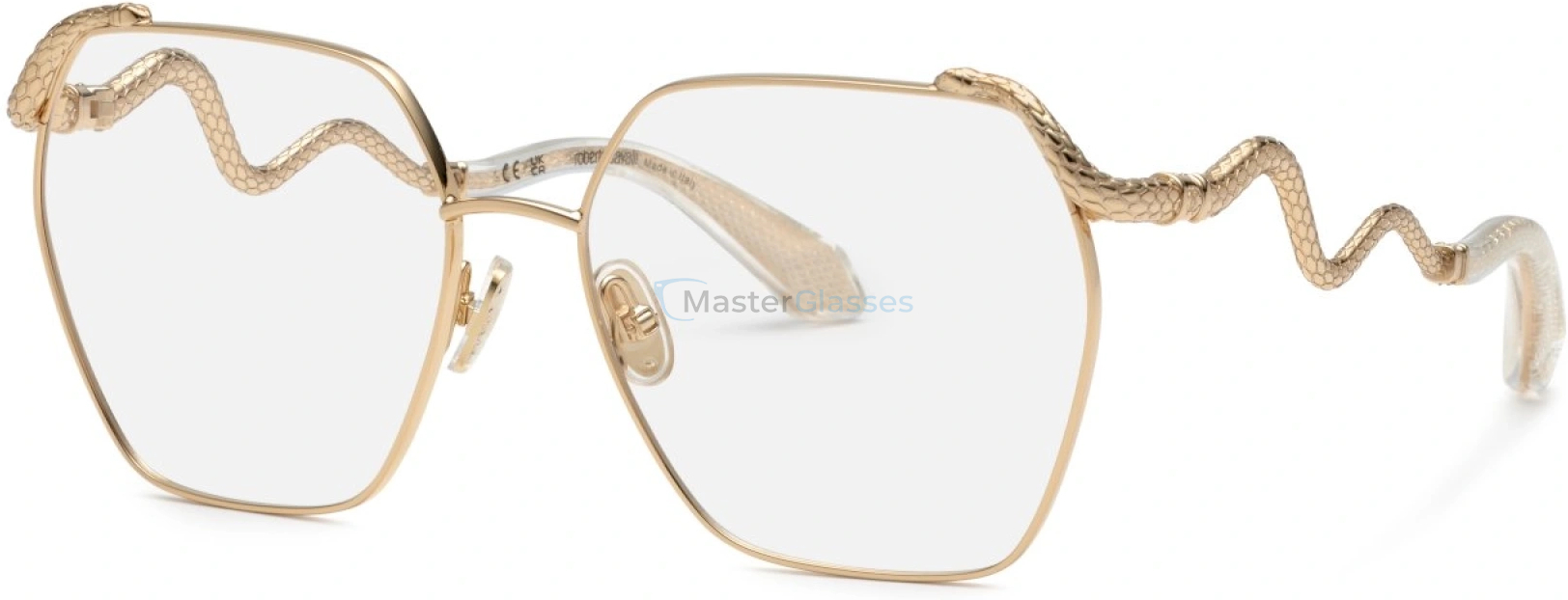  ROBERTO CAVALLI VRC103 0300,  SHINY TOTAL ROSE GOLD, CLEAR