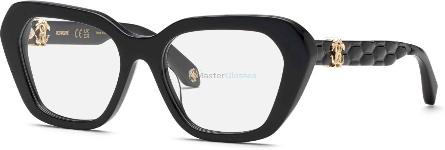  ROBERTO CAVALLI VRC070V 0700,  SHINY BLACK, CLEAR