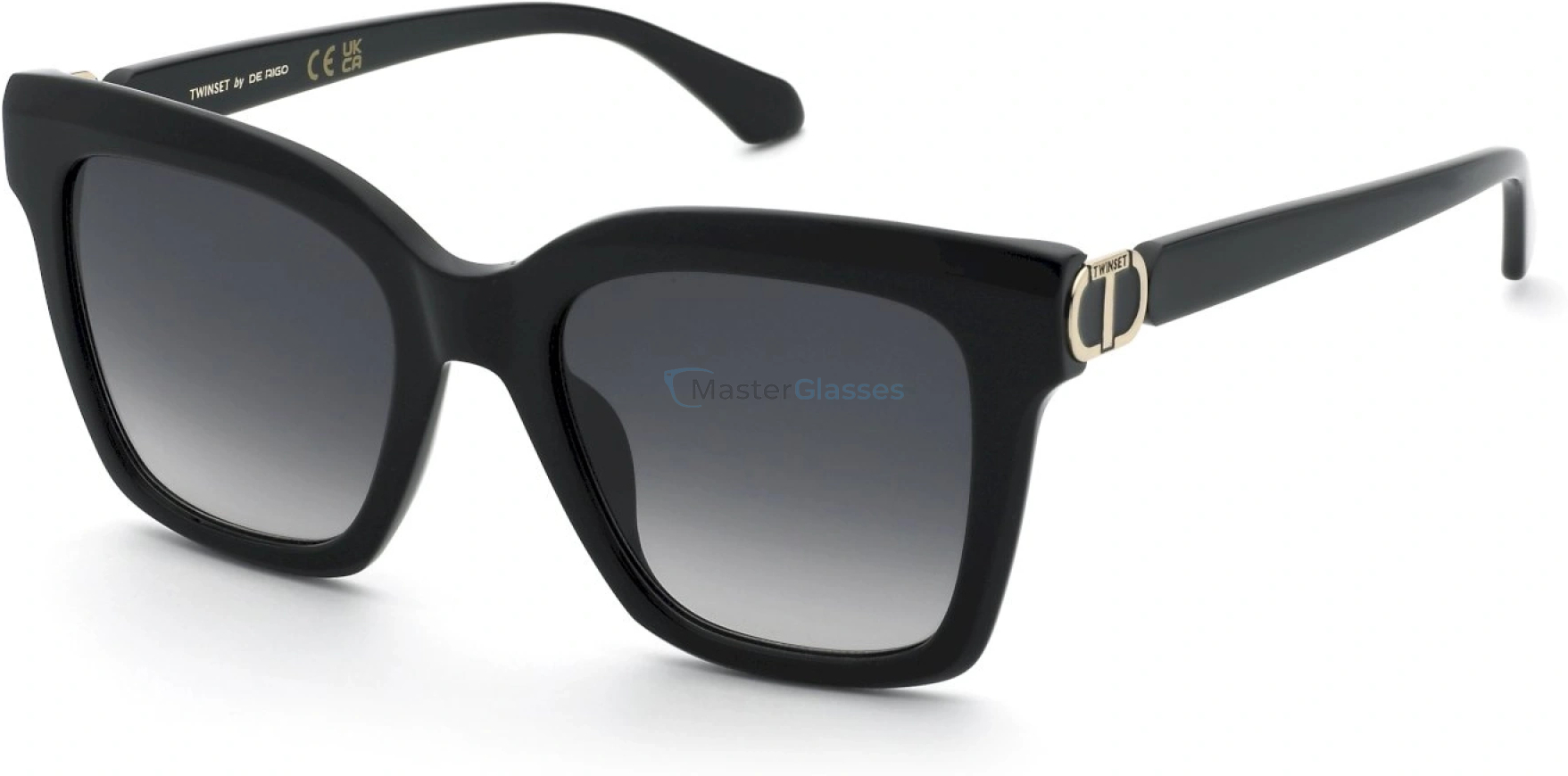   TWINSET STW096 0700,  SHINY BLACK, SMOKE GRADIENT