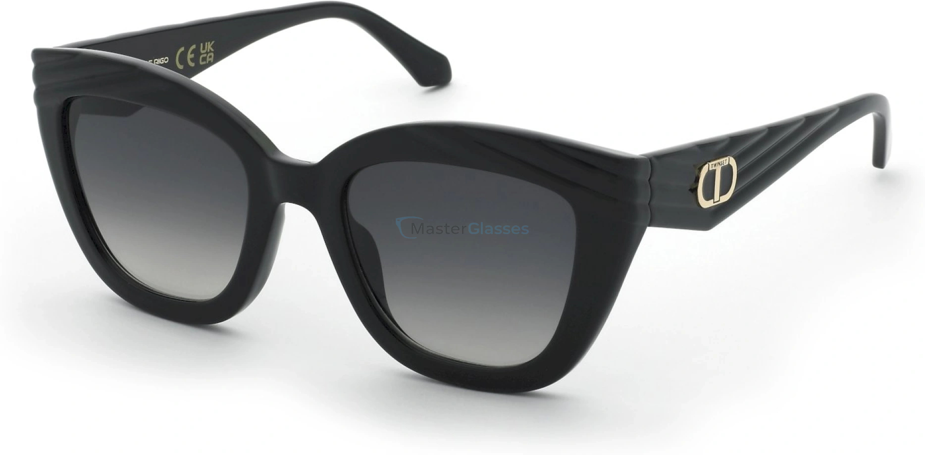   TWINSET STW100 0Z42,  TOTAL SHINY BLACK, SMOKE GRADIENT