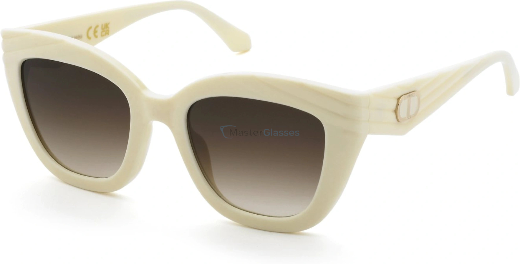   TWINSET STW100 09ZQ,  SHINY FULL IVORY, BROWN GRADIENT