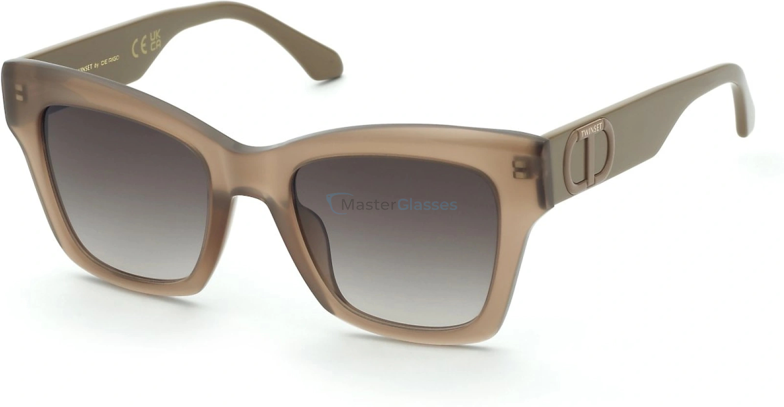   TWINSET STW099 0M79,  SHINY OPAL DOVE GREY, BROWN GRADIENT BROWN