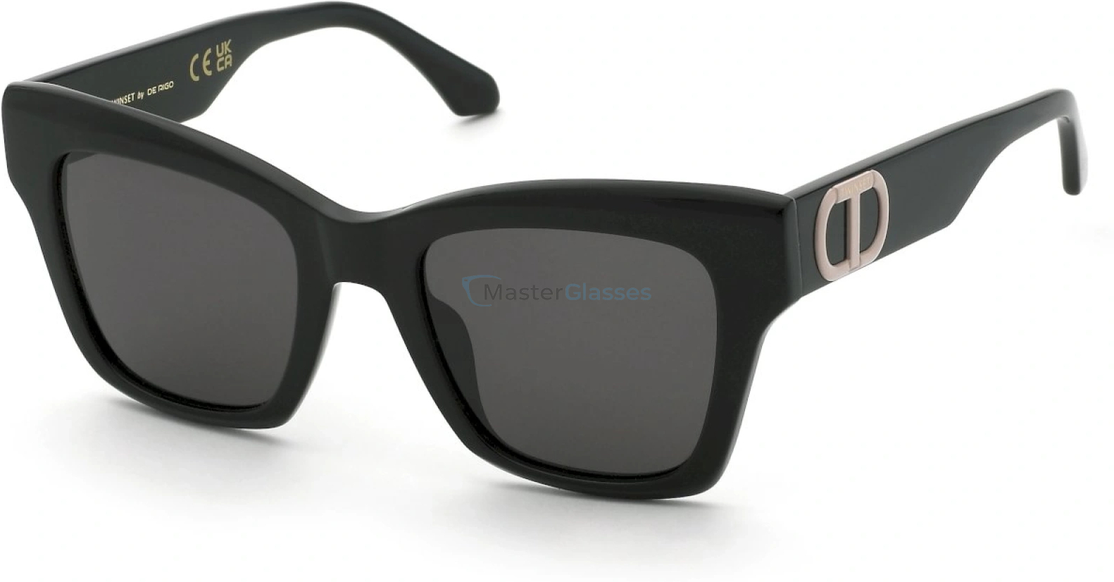   TWINSET STW099 0700,  SHINY BLACK, SMOKE
