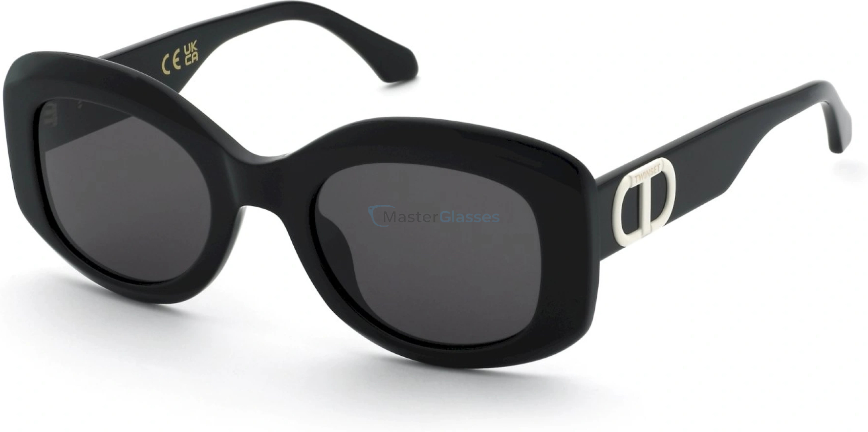   TWINSET STW098 0700,  SHINY BLACK, SMOKE