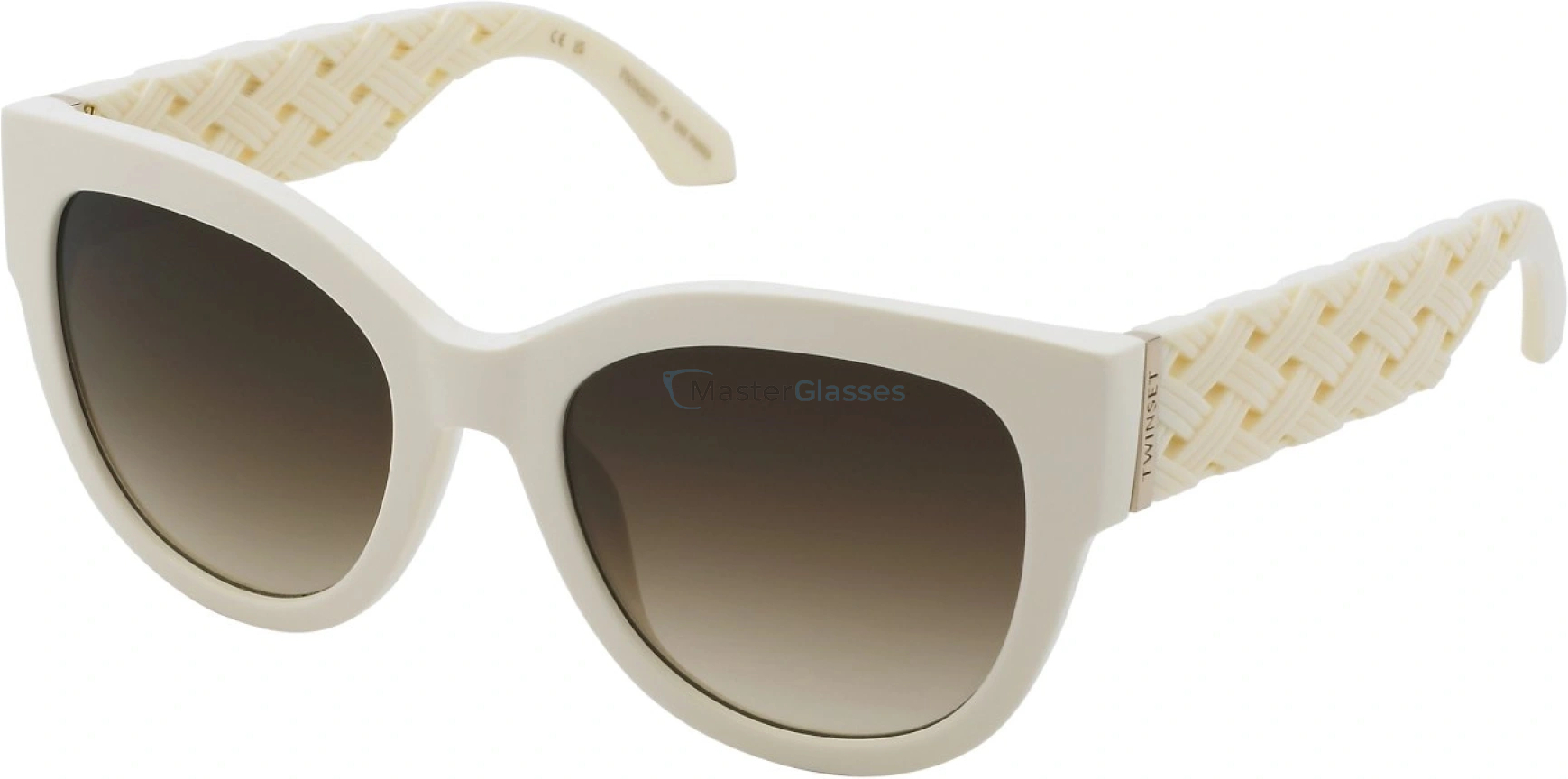  TWINSET STW103 09ZQ,  SHINY FULL IVORY, BROWN GRADIENT
