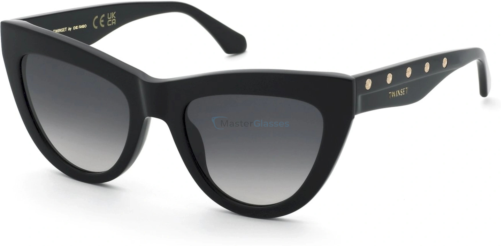   TWINSET STW106 0700,  SHINY BLACK, SMOKE GRADIENT