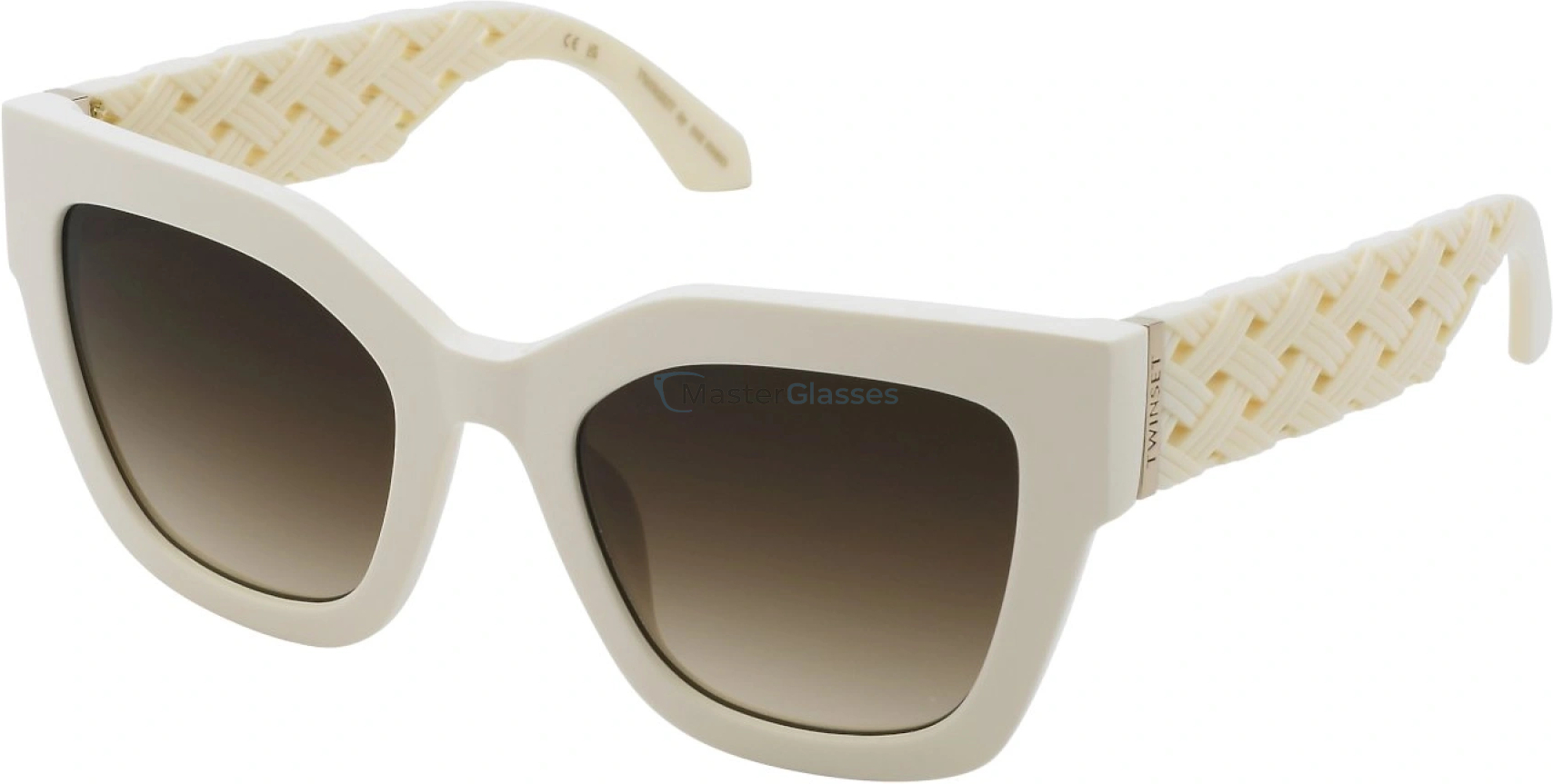   TWINSET STW104 09ZQ,  SHINY FULL IVORY, BROWN GRADIENT