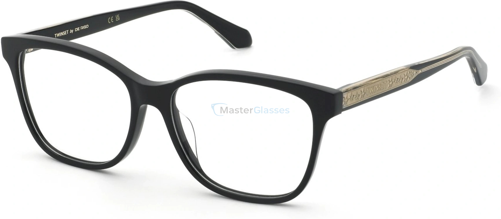  TWINSET VTW095 0700,  SHINY BLACK, CLEAR