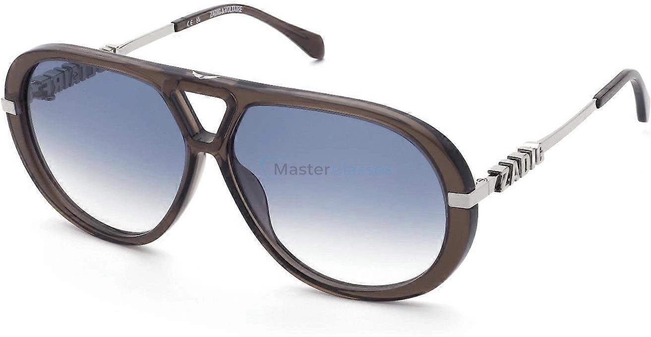   ZADIG and VOLTAIRE SZV450 0T88,  TRANSP.BROWN, BLUE GRADIENT