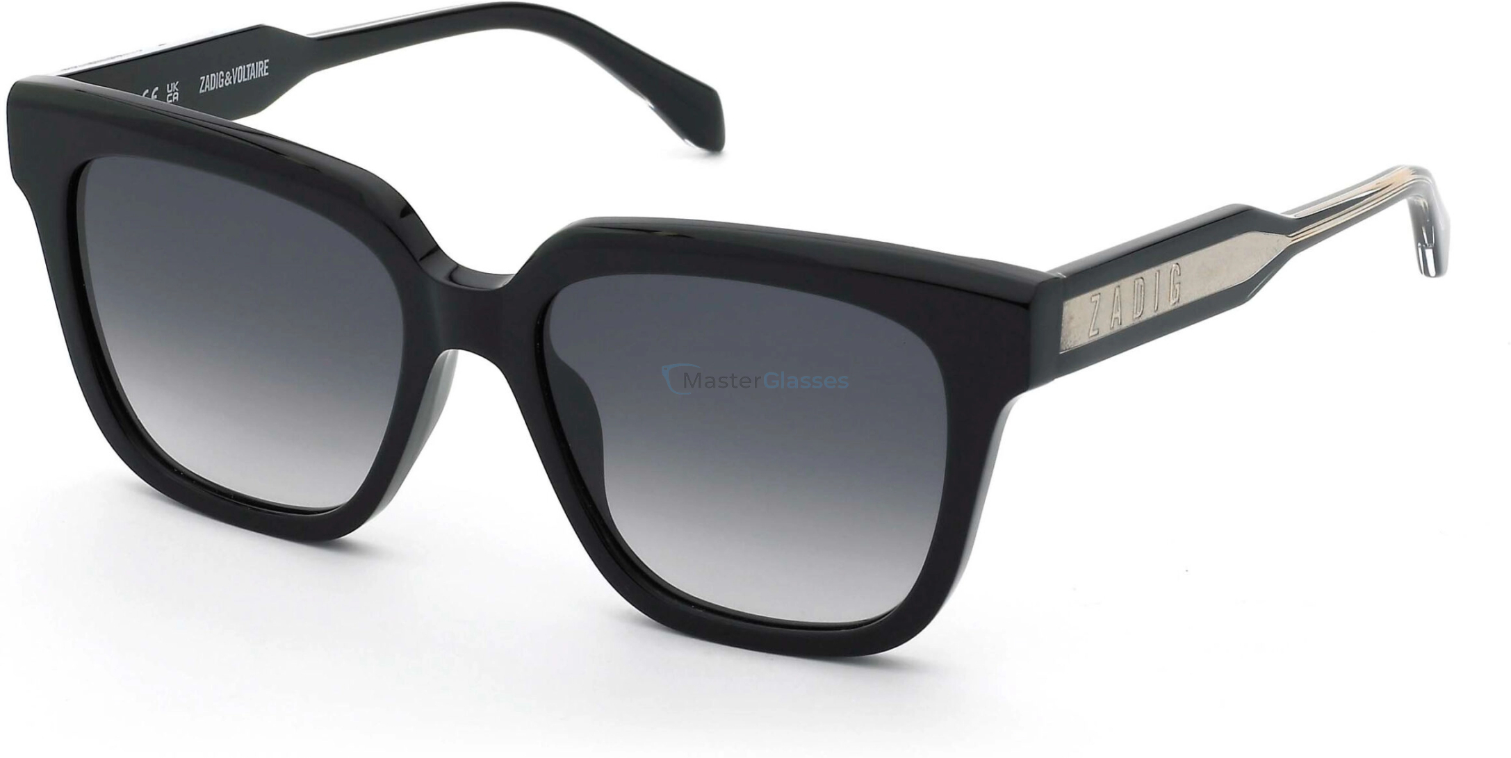   ZADIG and VOLTAIRE SZV452 0700,  SHINY BLACK, SMOKE GRADIENT