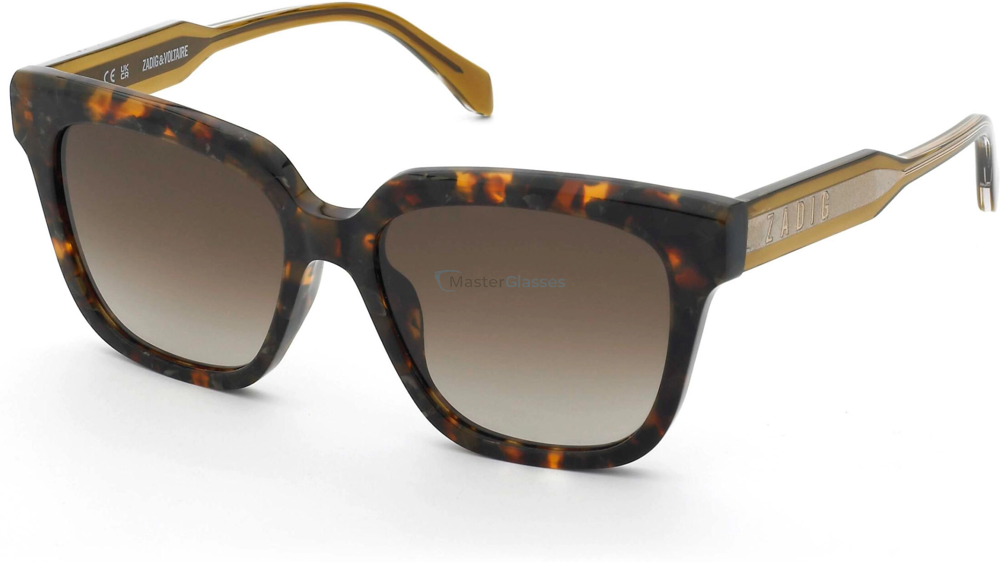   ZADIG and VOLTAIRE SZV452 0V83,  SHINY HAVANA/PEARLY, BROWN GRADIENT BROWN