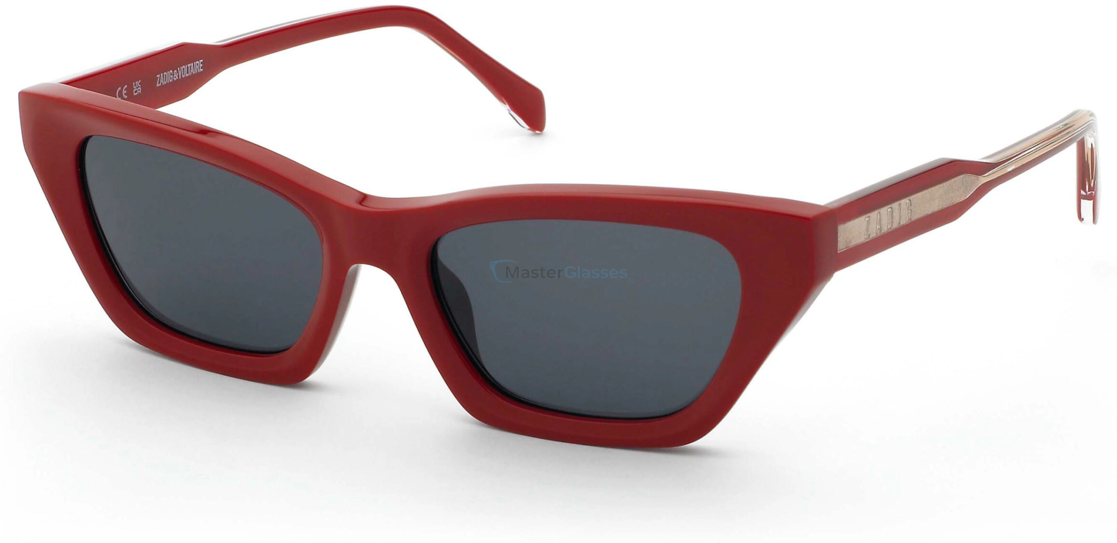   ZADIG and VOLTAIRE SZV454 09LB,  SHINY FULL RED, SMOKE
