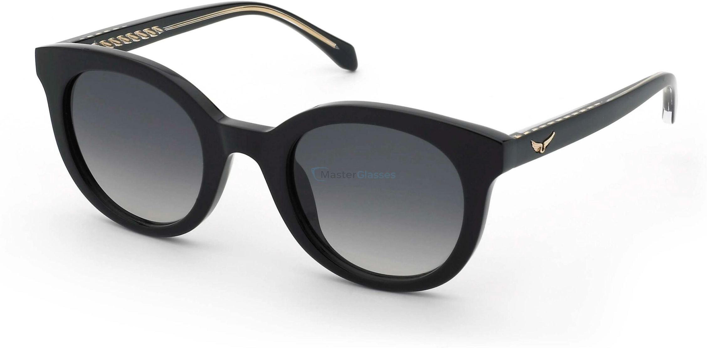   ZADIG and VOLTAIRE SZV456 0700,  SHINY BLACK, SMOKE GRADIENT