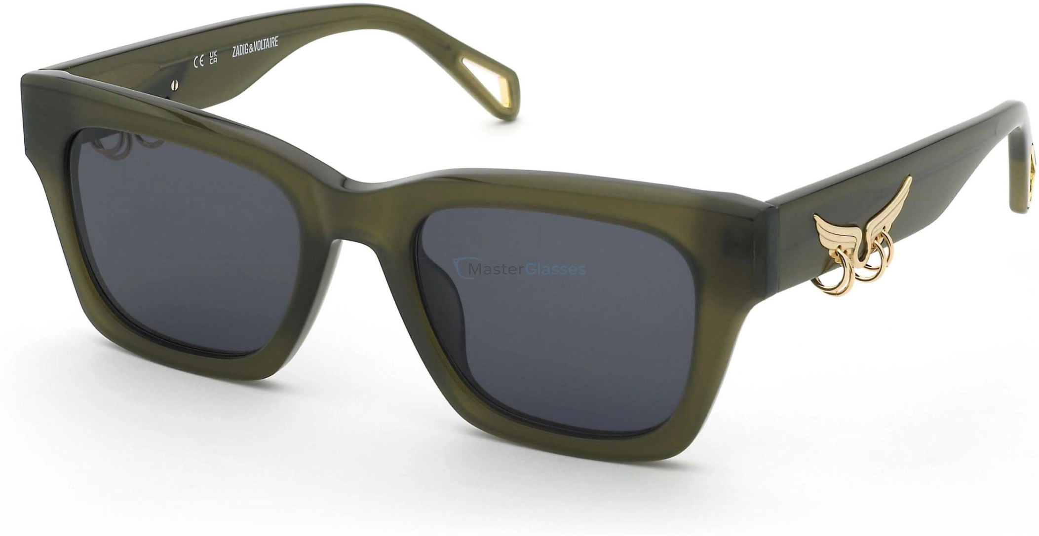   ZADIG and VOLTAIRE SZV461V 0736,  OPALINE GREEN, SMOKE