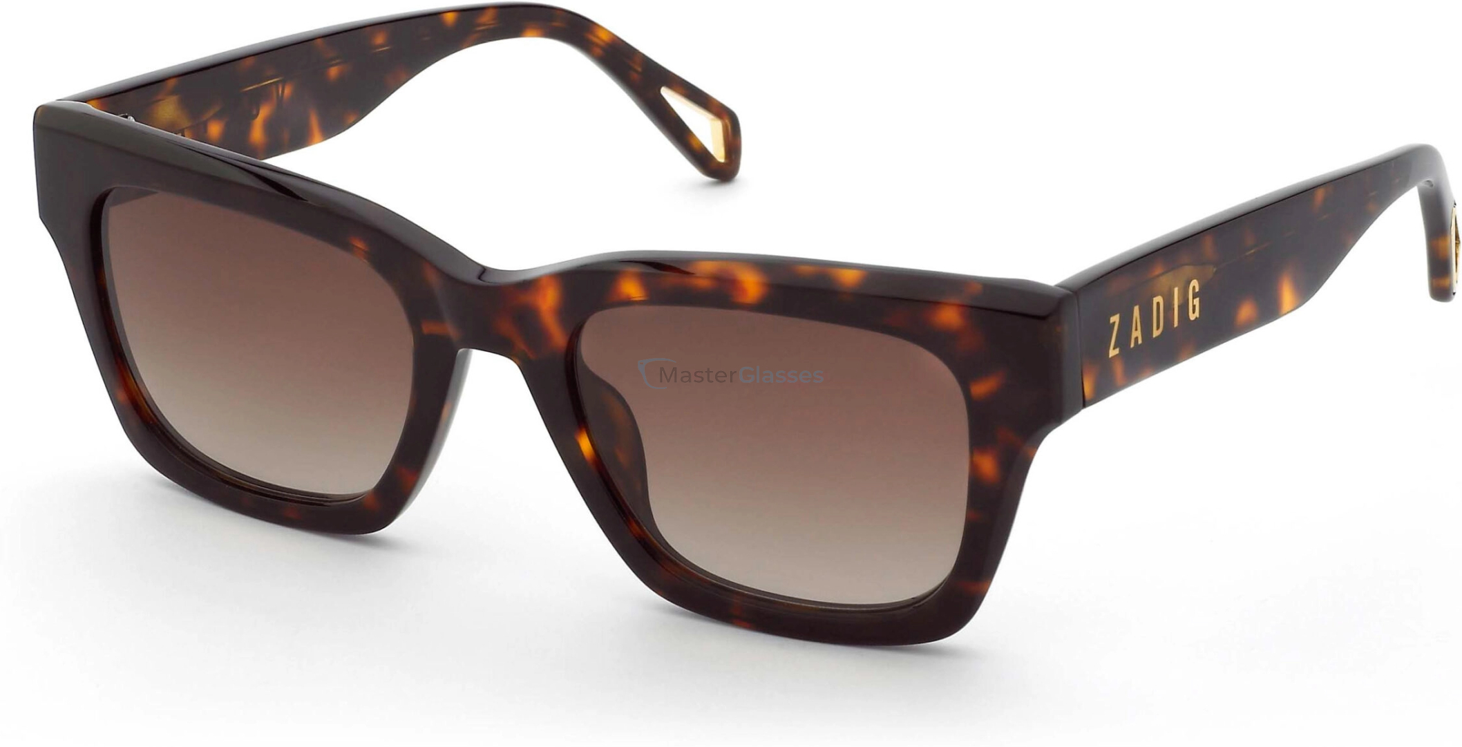   ZADIG and VOLTAIRE SZV461 0909,  SHINY CLASSIC HAVANA, BROWN GRADIENT POWDER