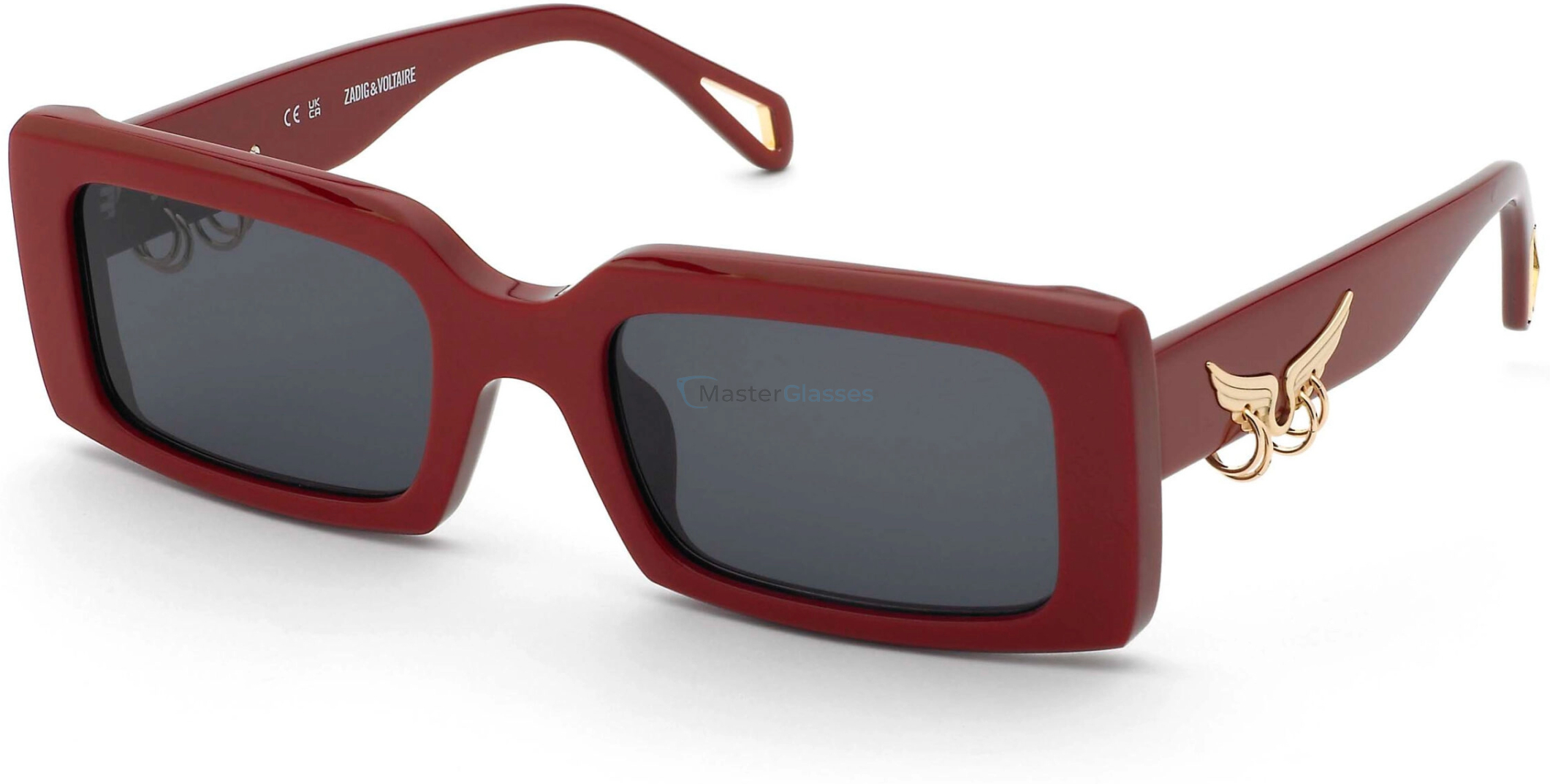   ZADIG and VOLTAIRE SZV462V 09LB,  SHINY FULL RED, SMOKE