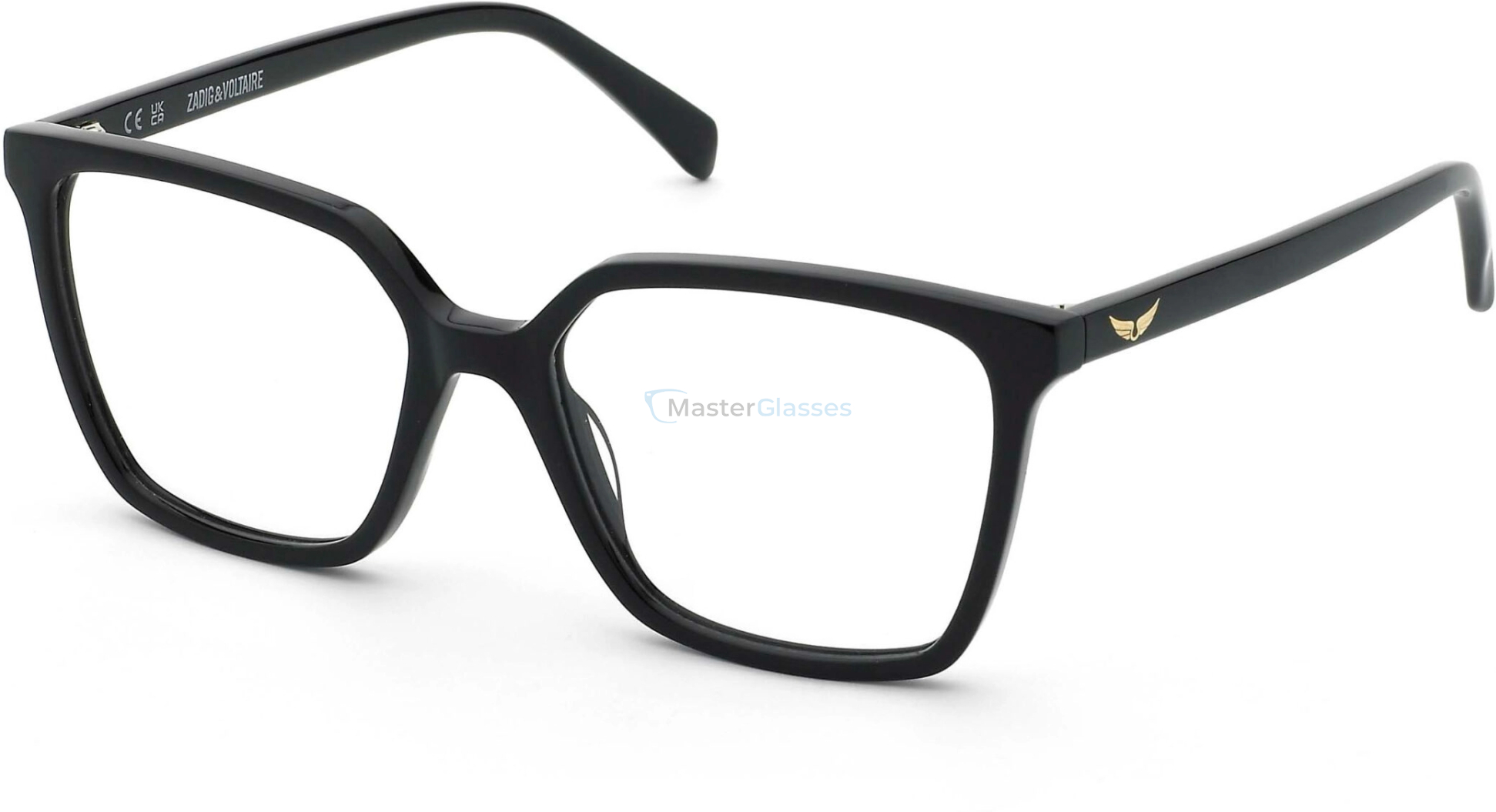  ZADIG and VOLTAIRE VZJ056 700Y,  SHINY BLACK, CLEAR