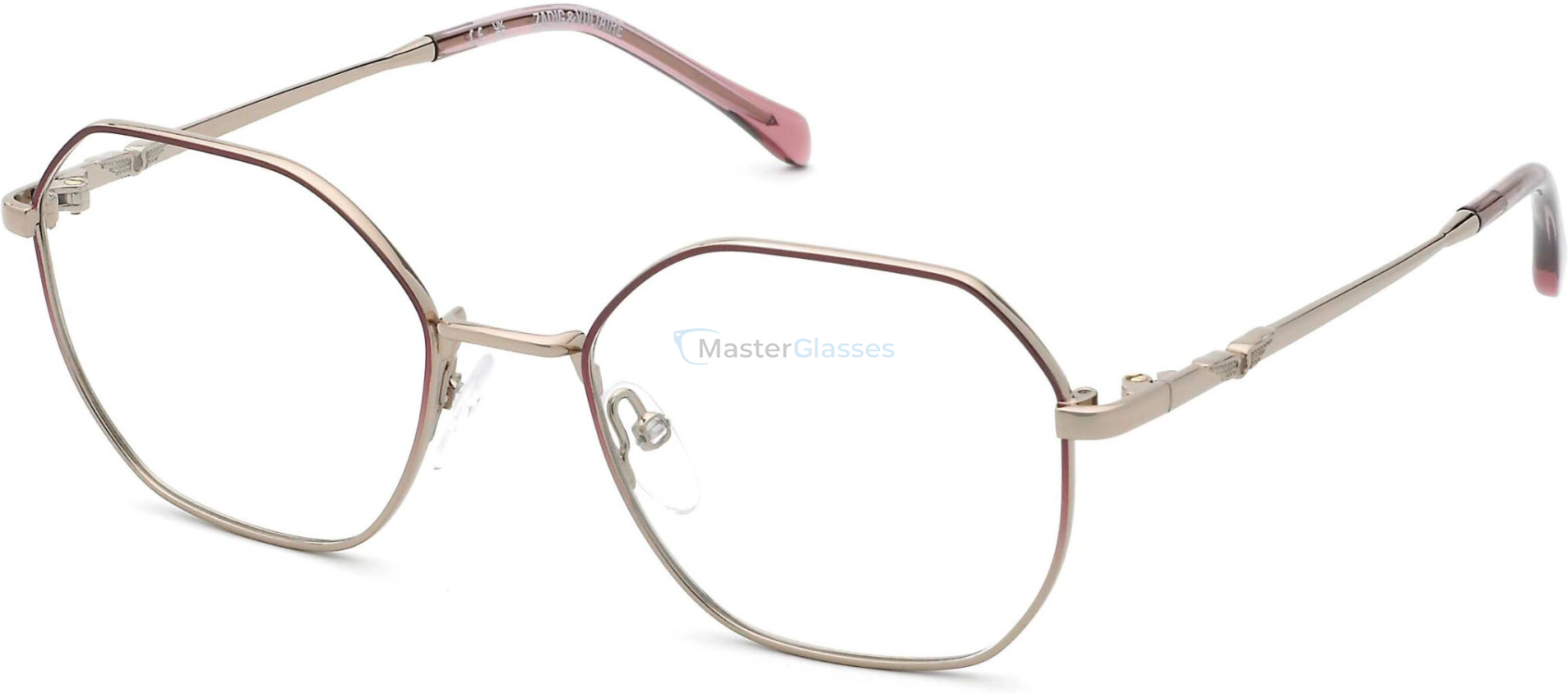  ZADIG and VOLTAIRE VZJ058 0E59,  SHINY RED GOLD W/COLOURED PART, CLEAR