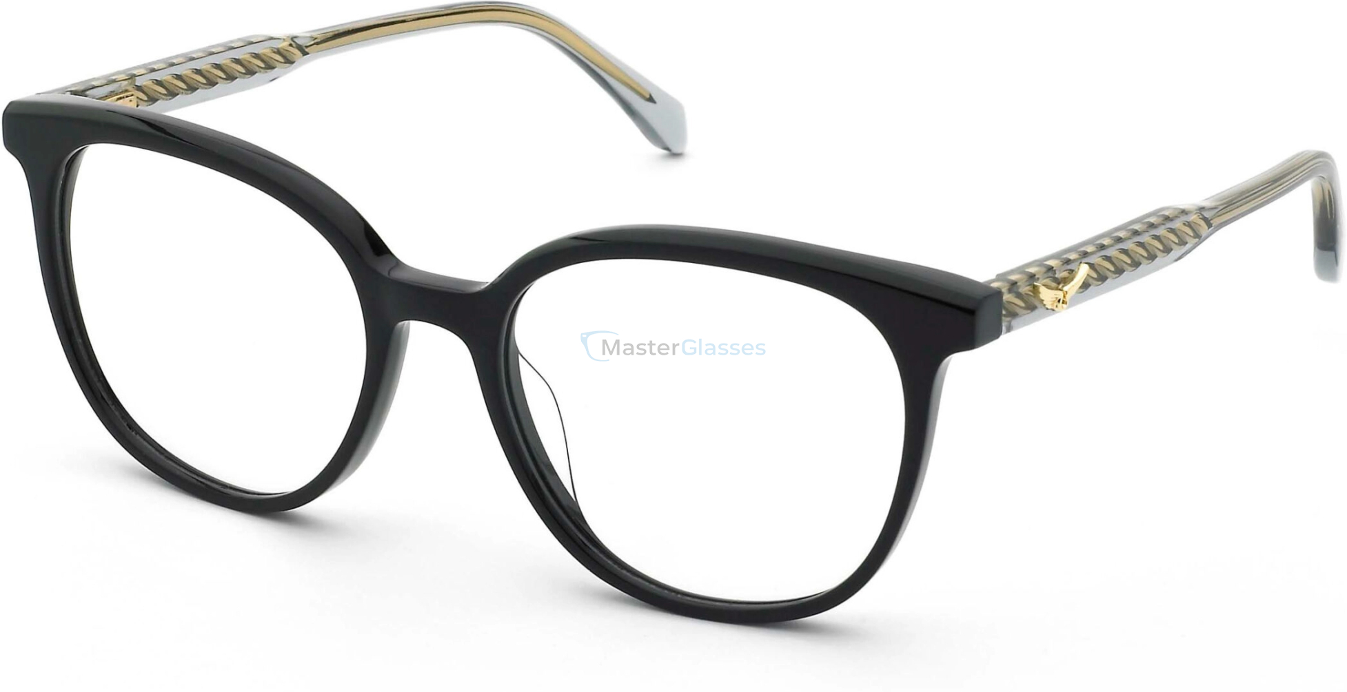  ZADIG and VOLTAIRE VZV438 0700,  SHINY BLACK, CLEAR