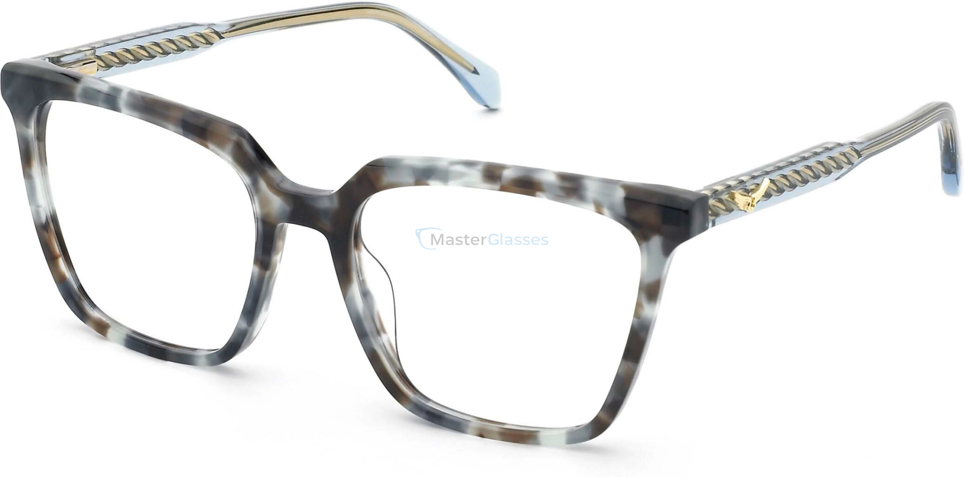  ZADIG and VOLTAIRE VZV439 0VBG,  SHINY HAVANA BLUE, CLEAR