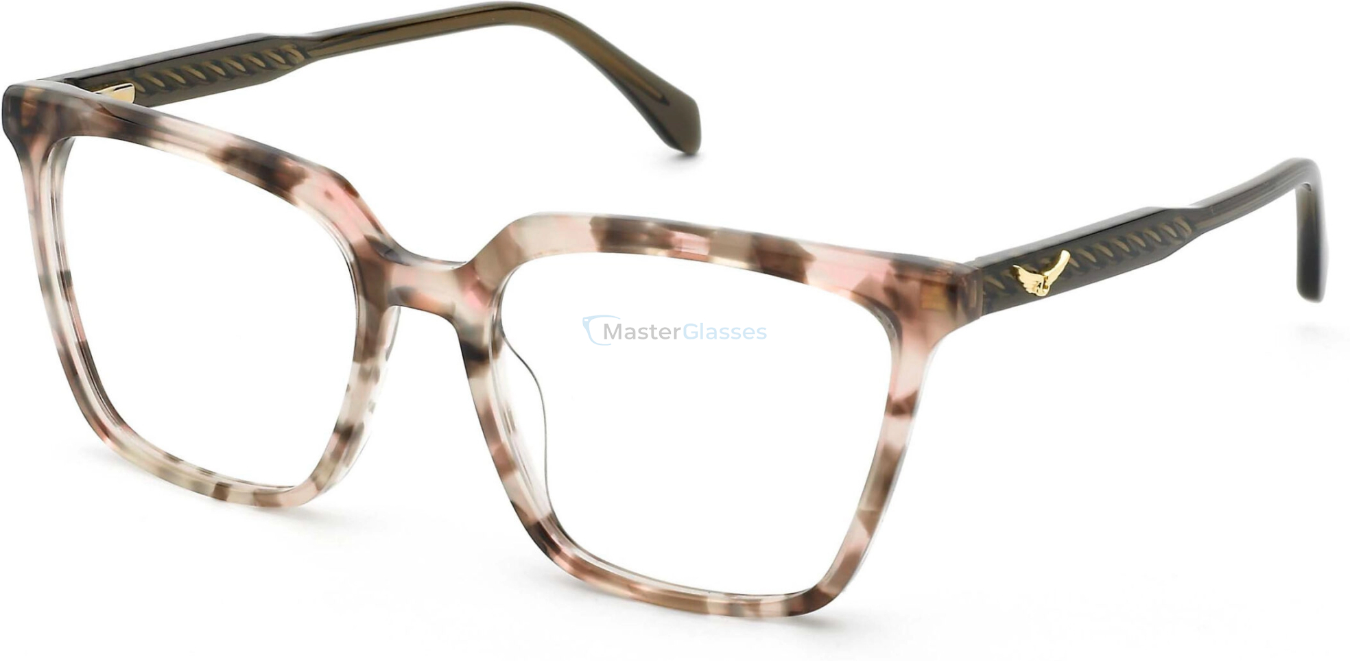  ZADIG and VOLTAIRE VZV439 01GQ,  BROWN/PINK HAVANA, CLEAR