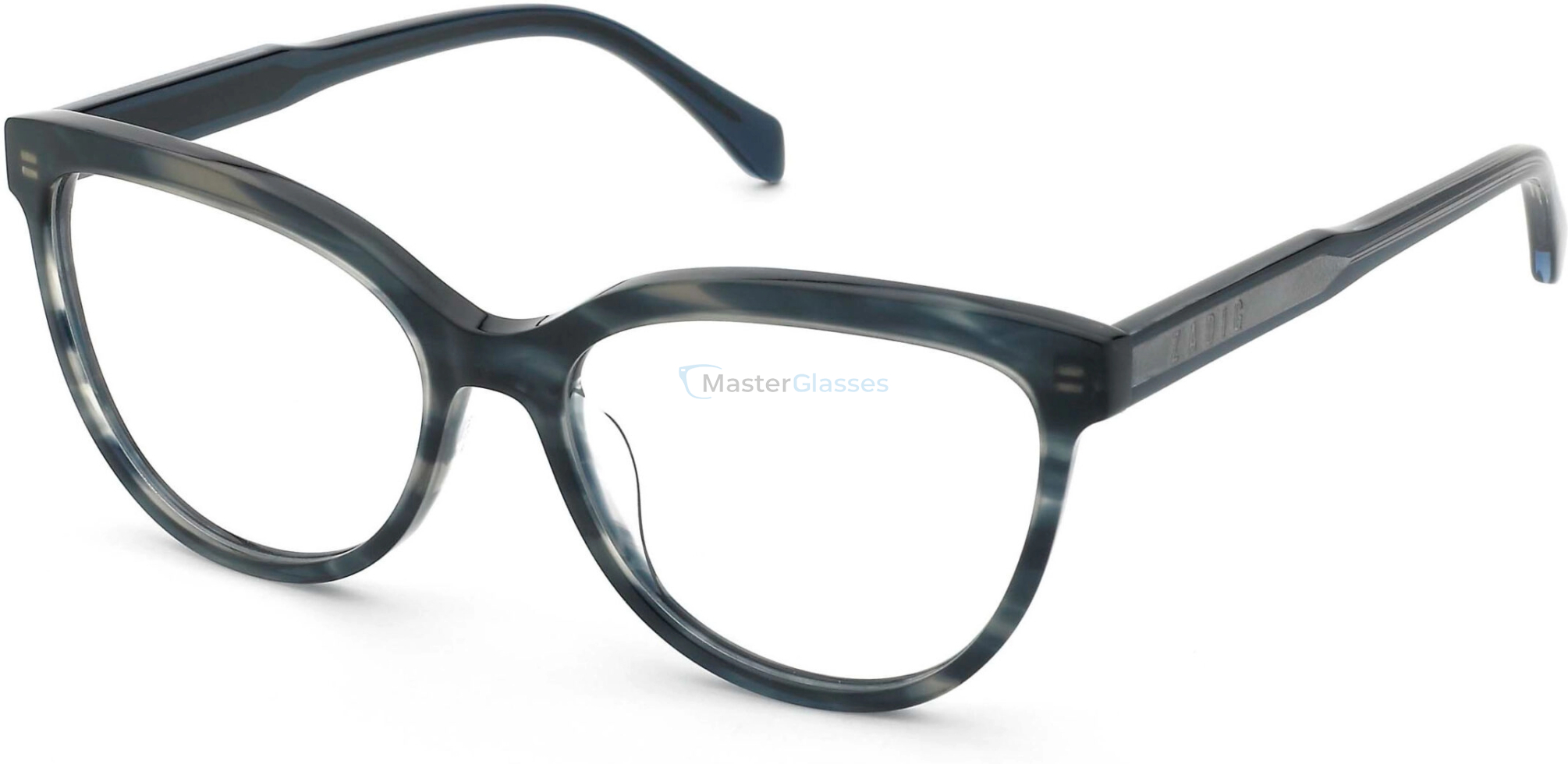  ZADIG and VOLTAIRE VZV440 093M,  STRIPED BLUE, CLEAR