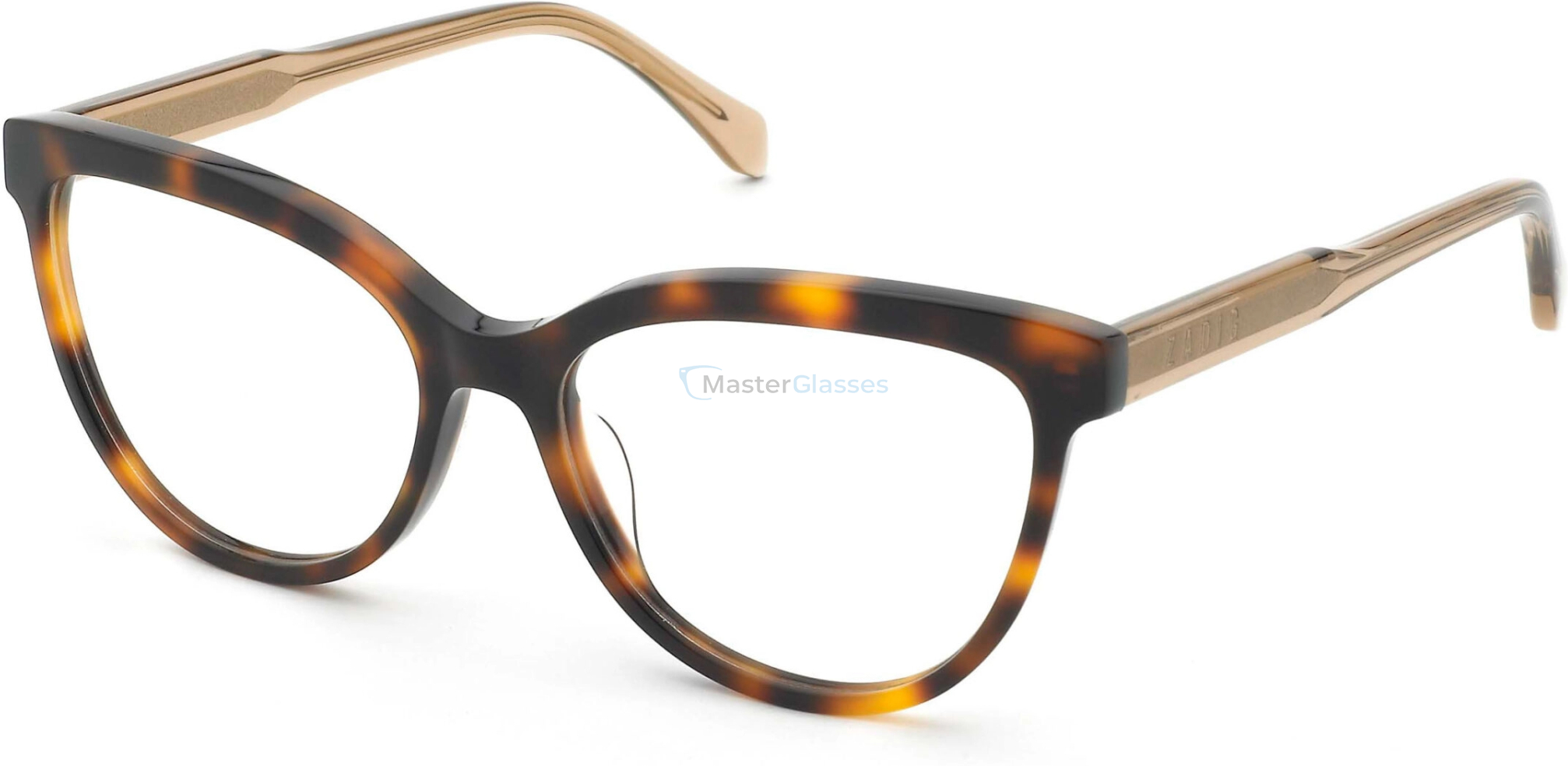  ZADIG and VOLTAIRE VZV440 0752,  SHINY DARK HAVANA, CLEAR
