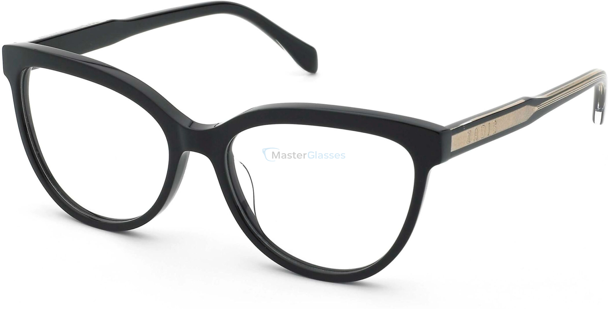  ZADIG and VOLTAIRE VZV440 0700,  SHINY BLACK, CLEAR