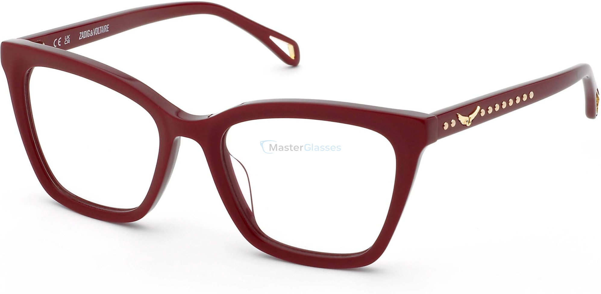  ZADIG and VOLTAIRE VZV442 01CK,  BORDEAUX, CLEAR