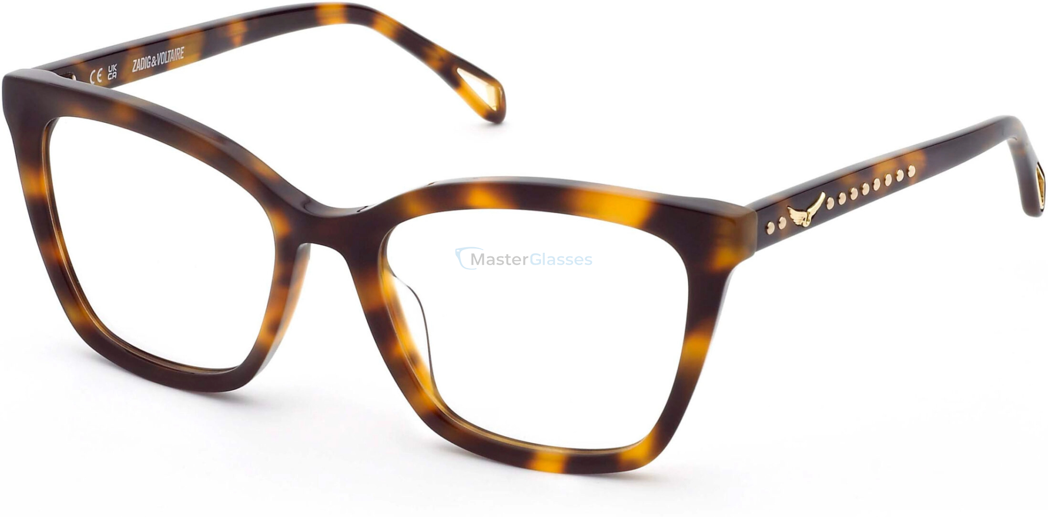  ZADIG and VOLTAIRE VZV442 09AJ,  HAVANA BROWN, CLEAR