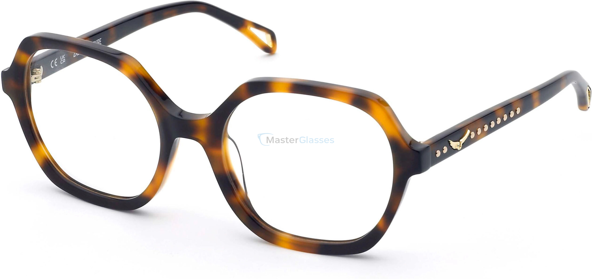  ZADIG and VOLTAIRE VZV443 09AJ,  HAVANA BROWN, CLEAR