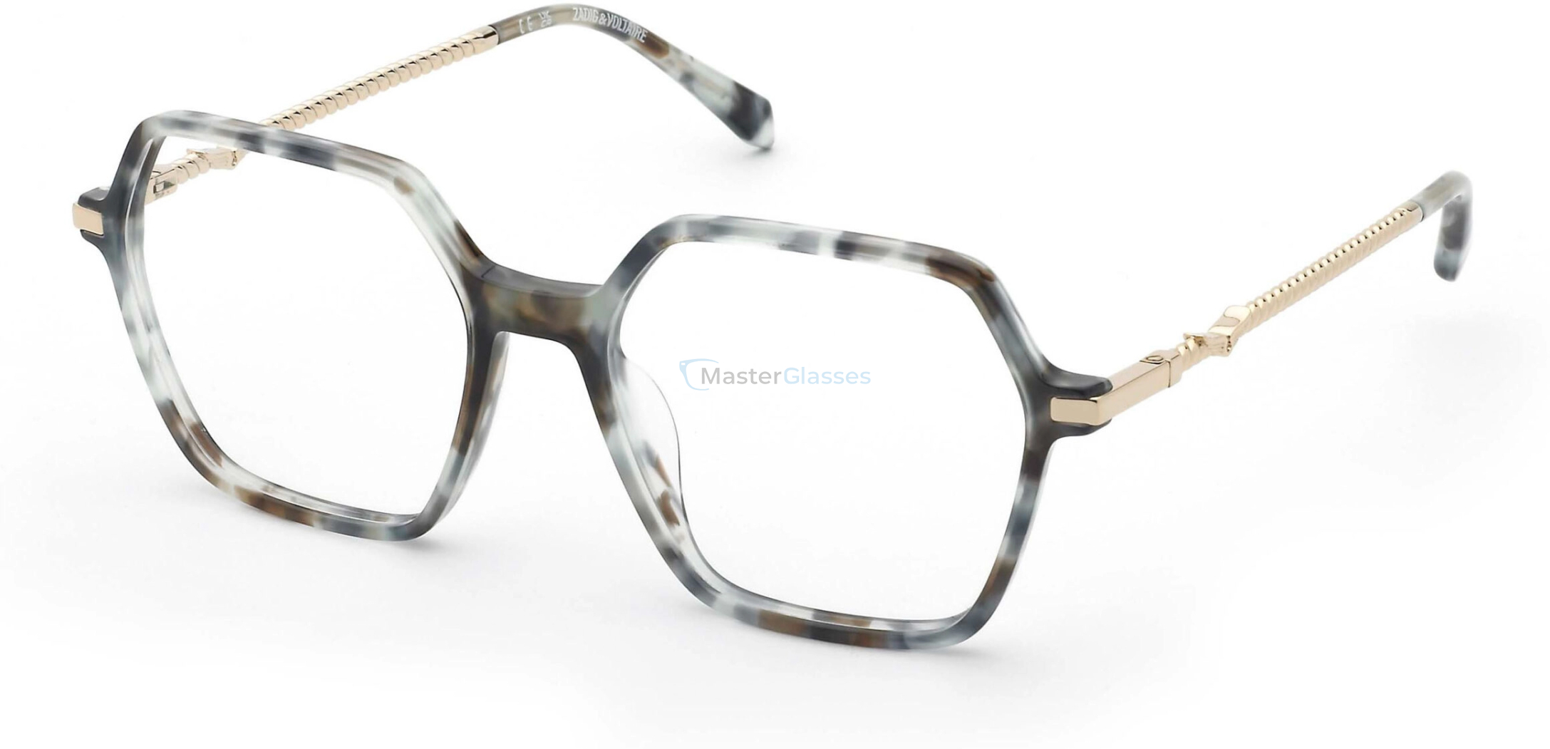  ZADIG and VOLTAIRE VZV448 0VBG,  SHINY HAVANA BLUE, CLEAR