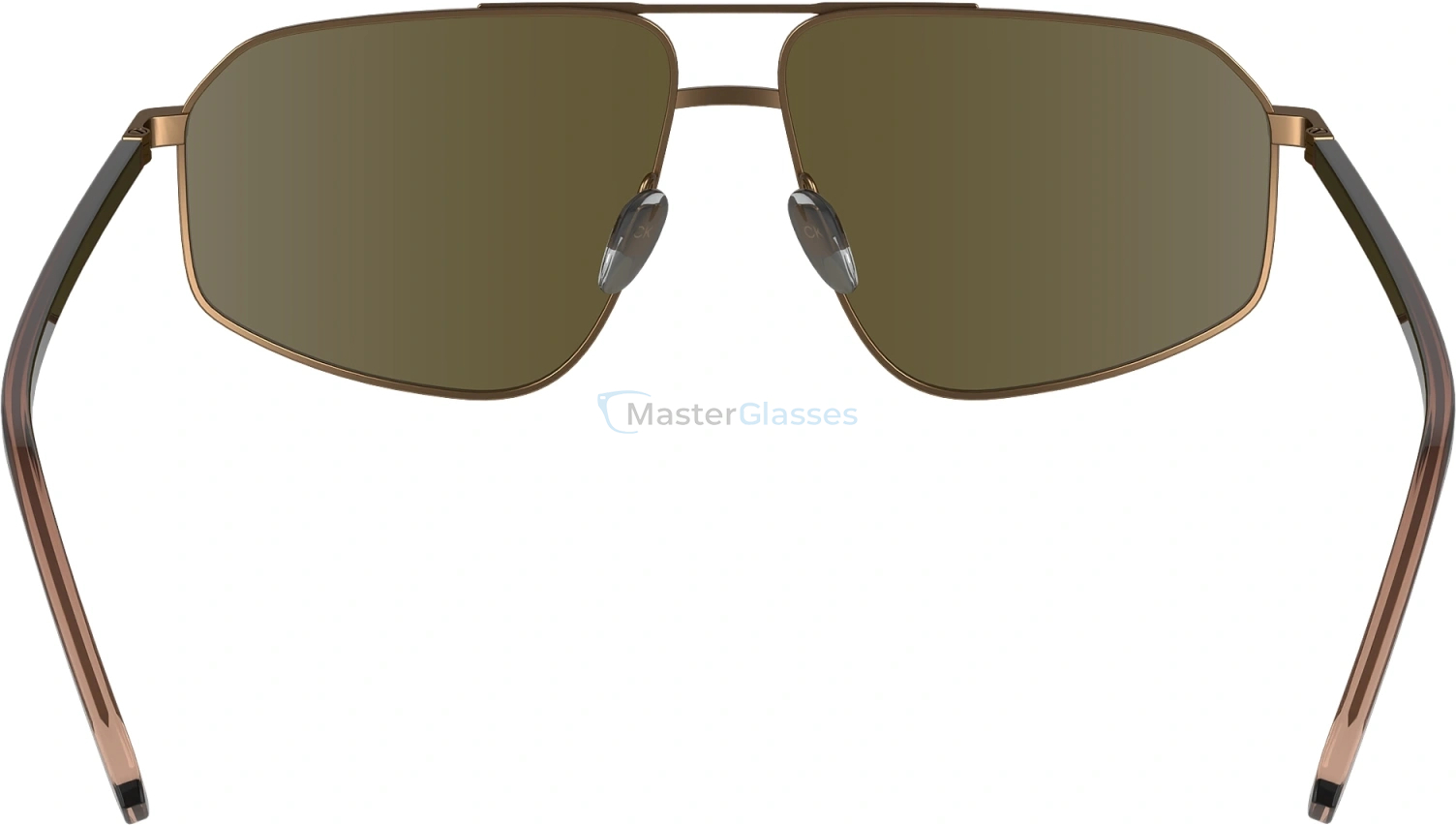   CALVIN KLEIN CK23126S 770,  MATTE AMBER GOLD, SOLID BROWN