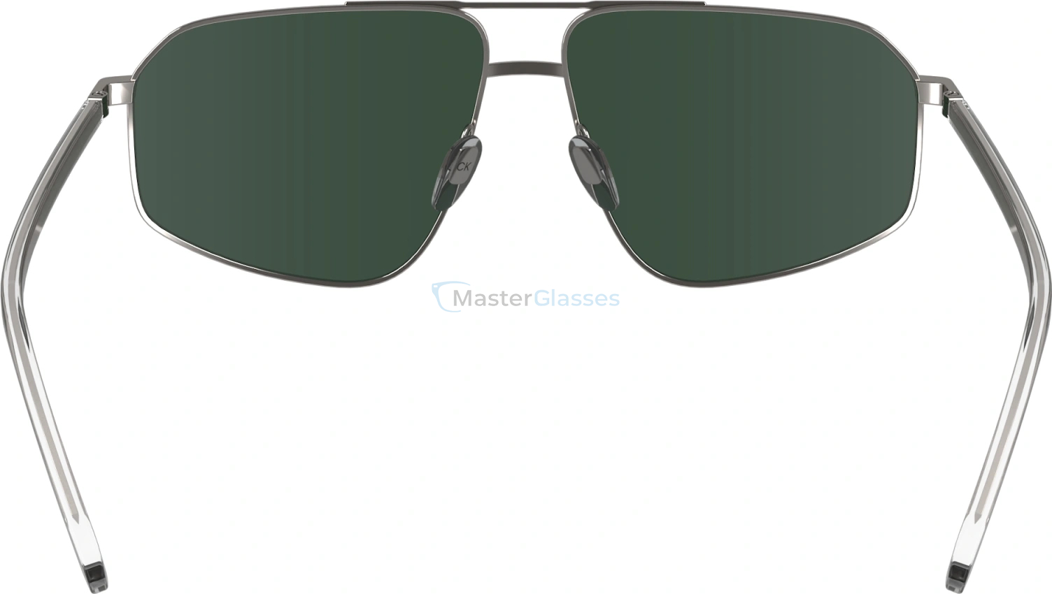   CALVIN KLEIN CK23126S 15,  MATTE LIGHT GUNMETAL, SOLID GREEN