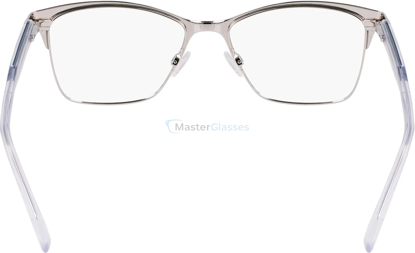  DKNY DK3008 440,  TEAL/SILVER, CLEAR