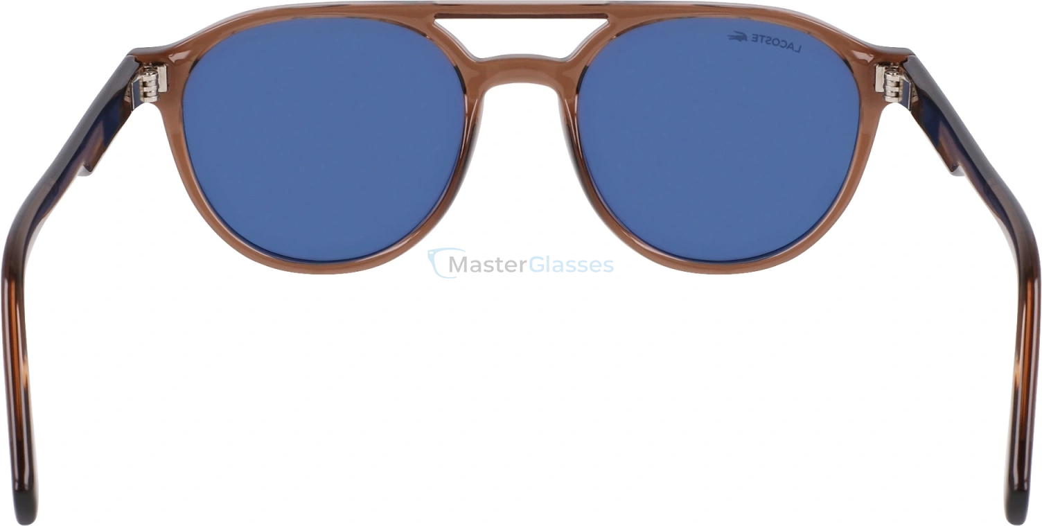   LACOSTE L6008S 210,  TRANSPARENT BROWN, BLUE SOLID