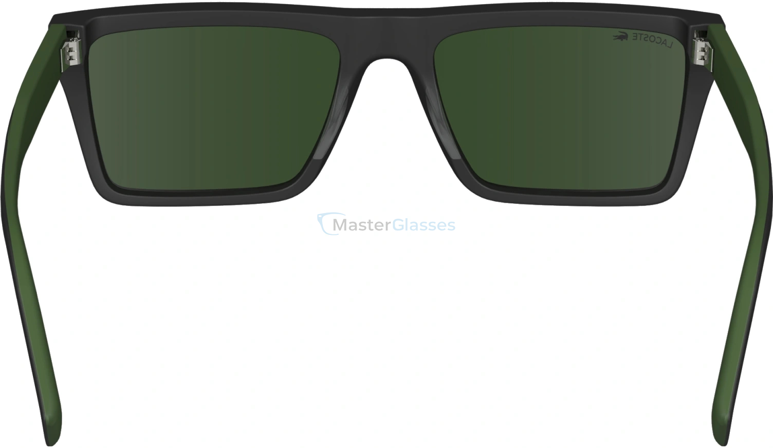   LACOSTE L6009S 2,  MATTE BLACK, SOLID GREEN