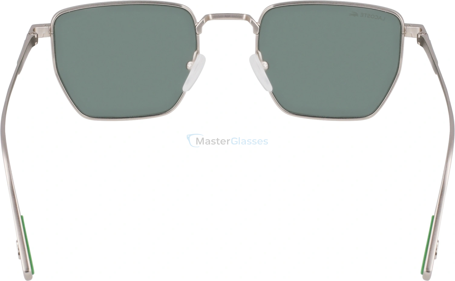   LACOSTE L260S 38,  MATTE LIGHT GUNMETAL, SOLID GREEN