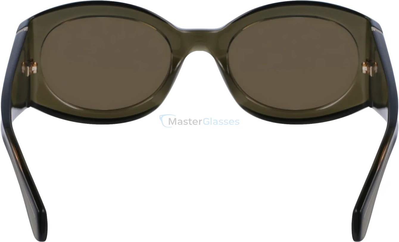   SALVATORE FERRAGAMO SF2008S 320,  TRANSPARENT KHAKI, SOLID GREEN