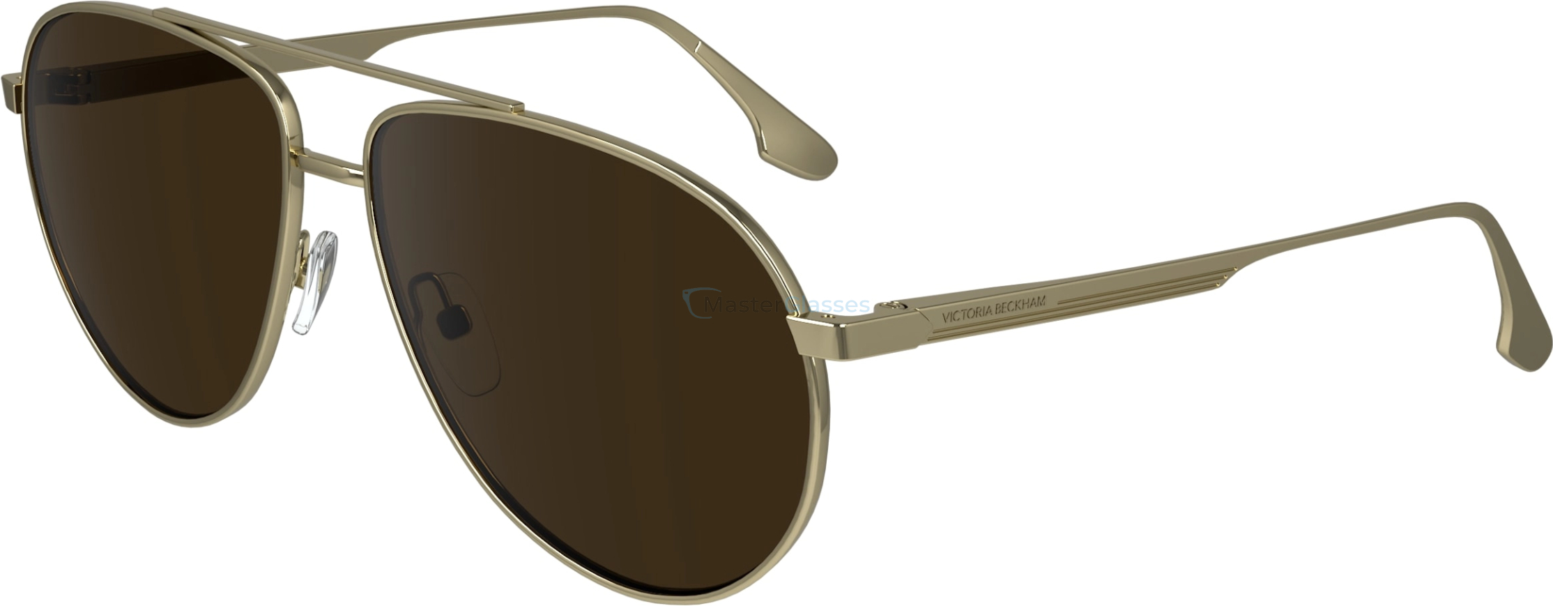   VICTORIA BECKHAM VB242S 700,  GOLD/KHAKI, SOLID BROWN