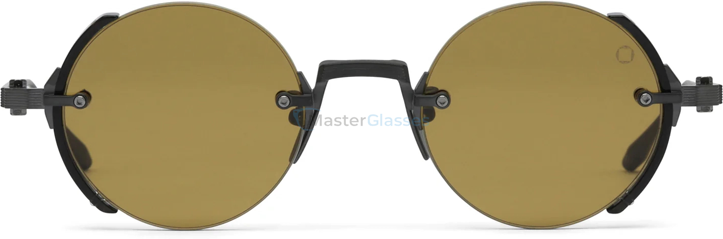   AKONI JUPITER BLK - BLK,  Black Iron - Crystal Black Acetate, Senape Lenses