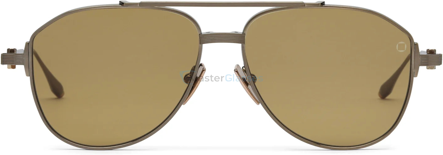   AKONI HELIOS GLD - GLD,  Antique 12k Gold - 12k Gold - Dark Brown Enamel, Senape Lenses