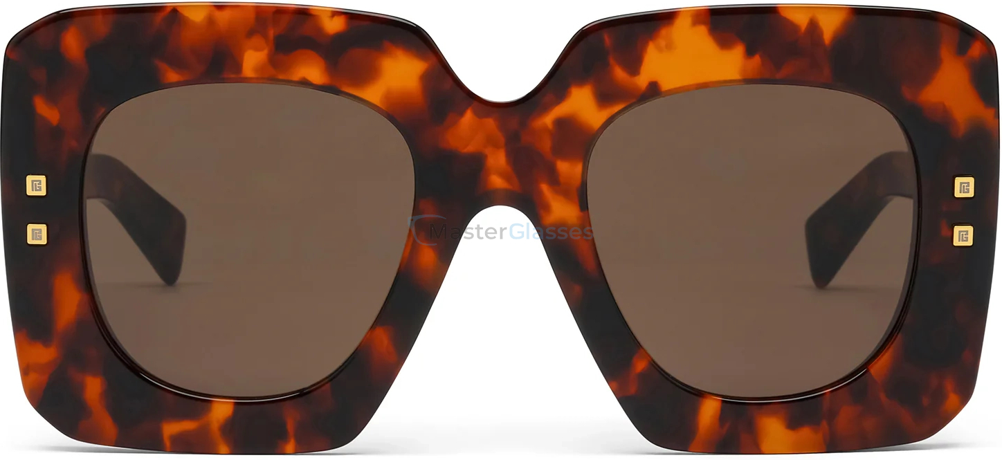   BALMAIN B - BOLD TRT - GLD,  Havana - 18k Gold, Dark Brown Lenses